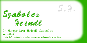 szabolcs heindl business card